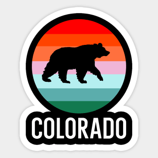 Colorado State love Bear Camping Hiking Adventure Trend Gift Sticker